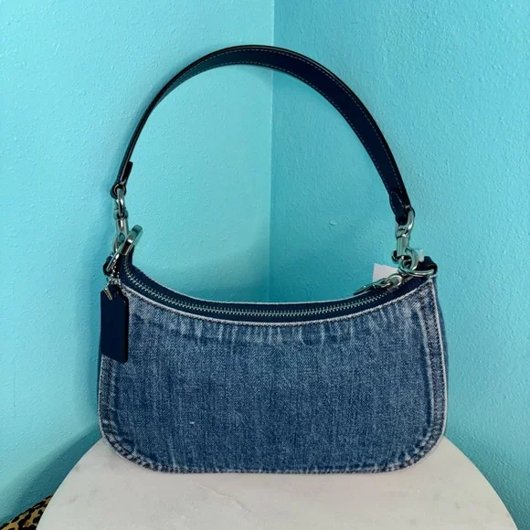 Coach Denim Shoulder Bag - Picture 2 of 9